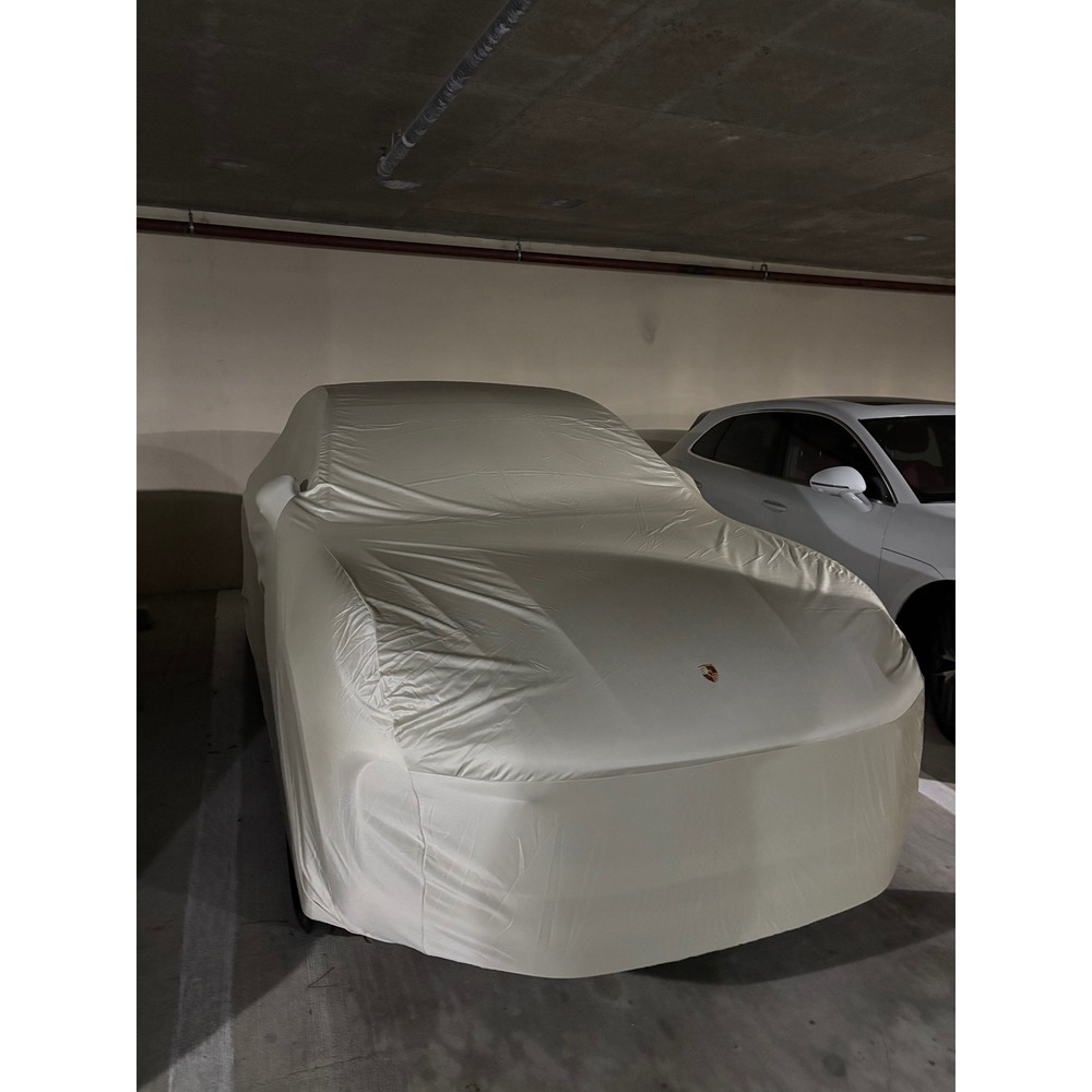 Porsche Indoor Car Cover Macan OS White OEM Custom Fit Breathable Logo Luxury